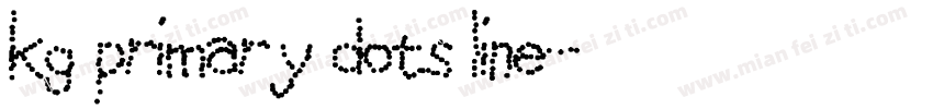 kg primary dots line字体转换